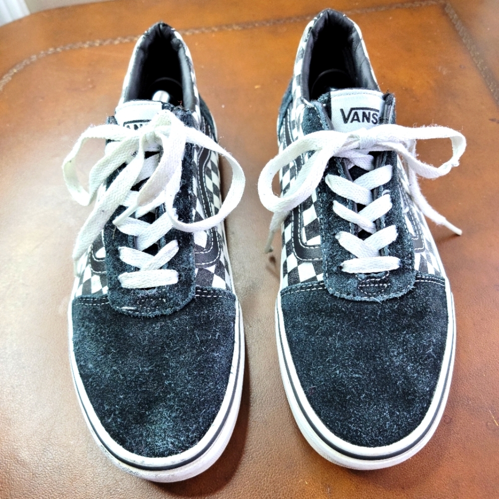VANS Checkerboard Old Skool Skateboard Black White Streetwear size 6.5